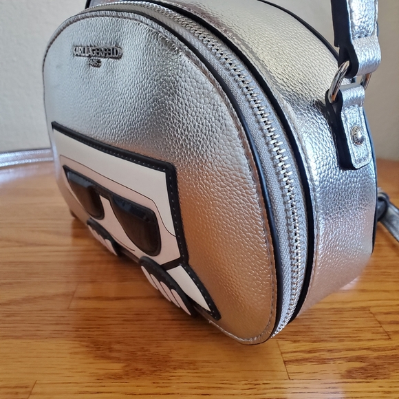 Karl Lagerfeld Silver Crossbody Bag - Picture 7 of 16